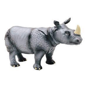 Natural rubber toy rhinoceros