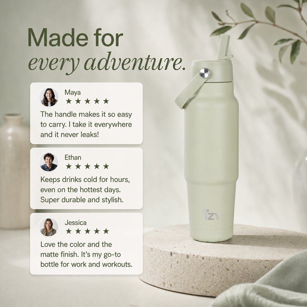 Travel Bottle 900ML - Pistachio