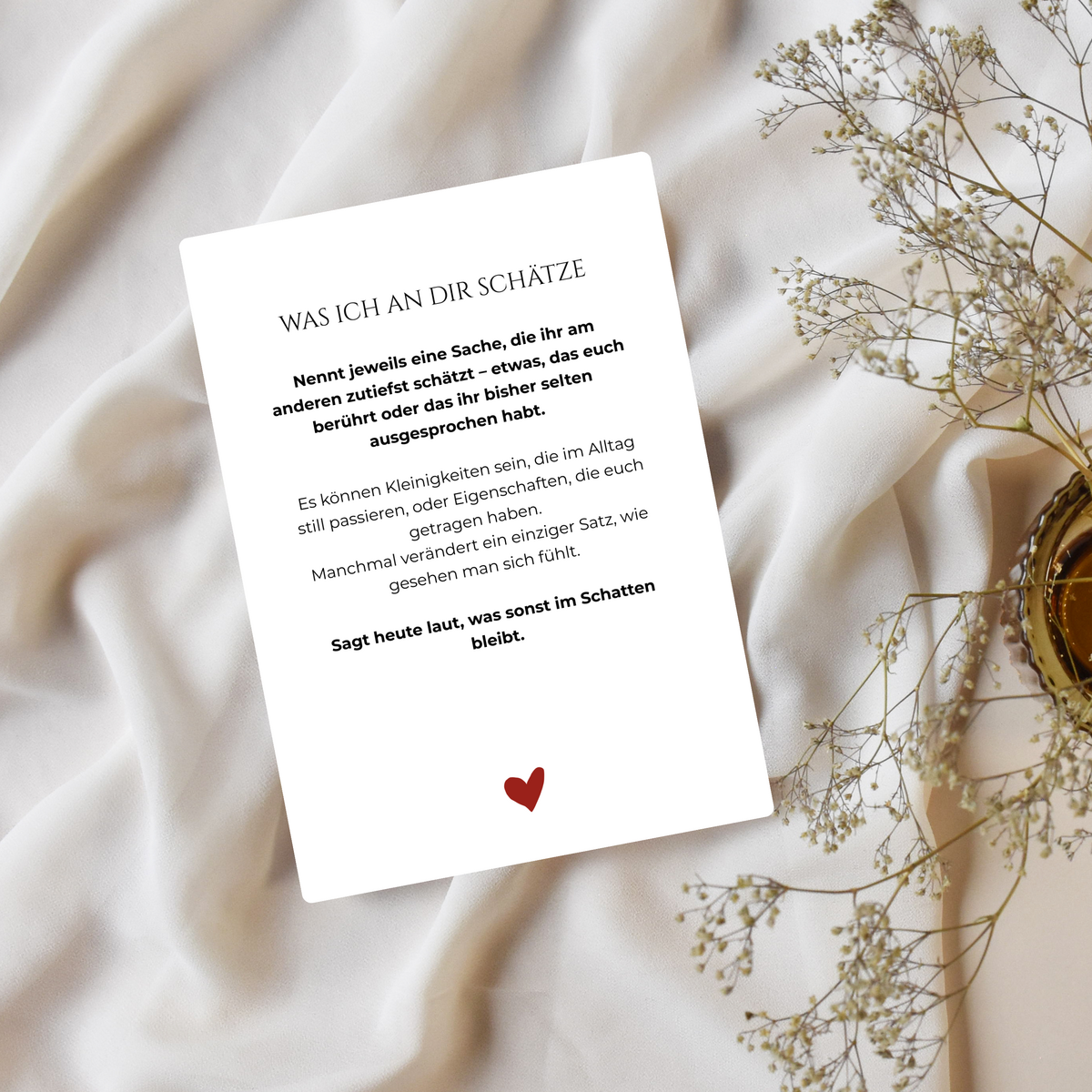 Just Married – card box for your first year of marriage
