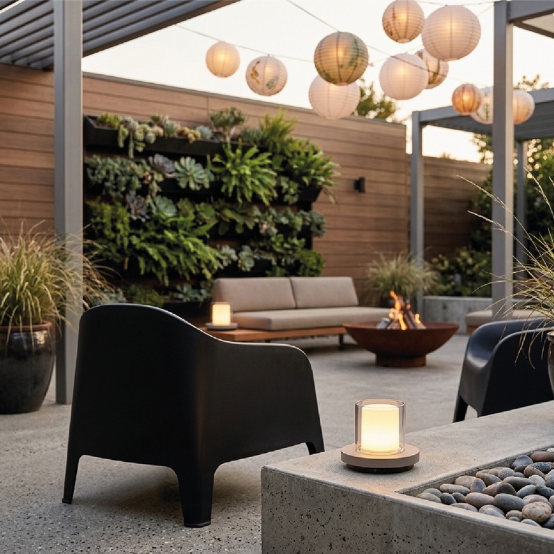 Lampe de table Solaire Coco Or