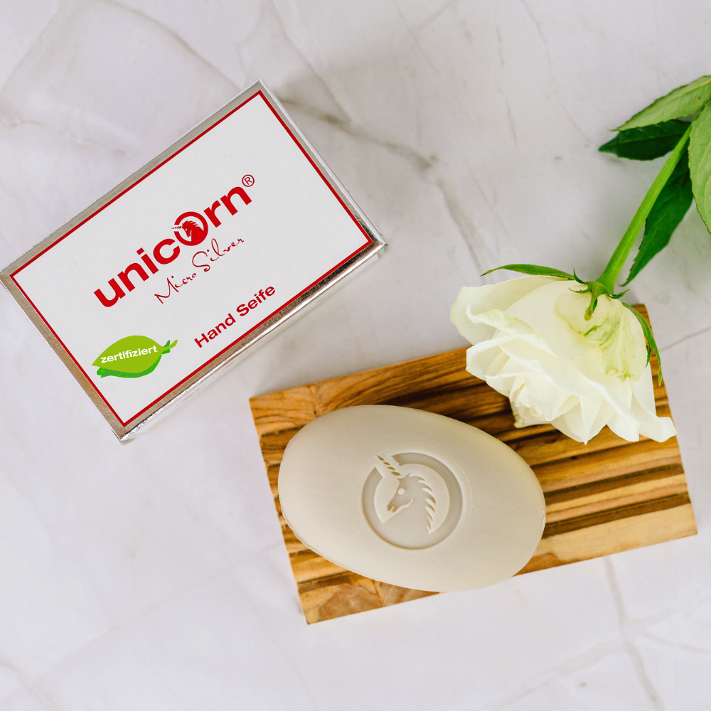 Jabón de manos unicorn® con microplata