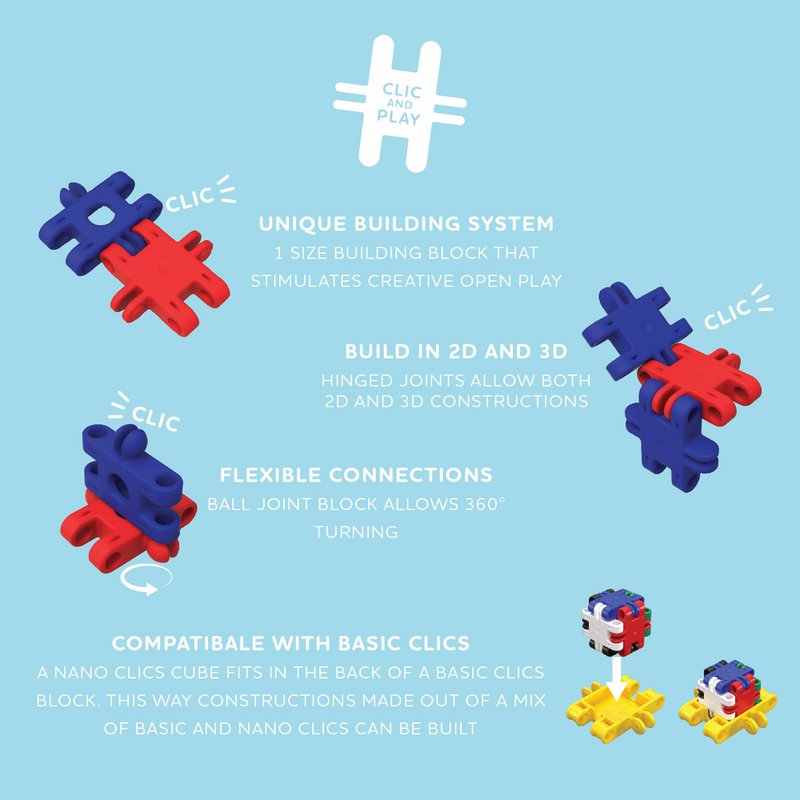 Nano Clics - Creative Builders - 500pcs