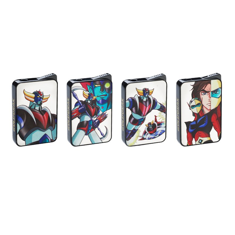 GOLDKORAK DISPLAY OF 12 ASSORTED LIGHTERS
