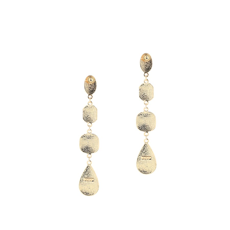 Ivy Pink Drops Enamel Earrings