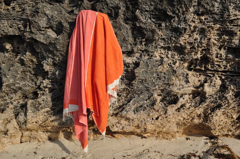 Überwurf - Abay Orange Beach Sheet - Handarbeit