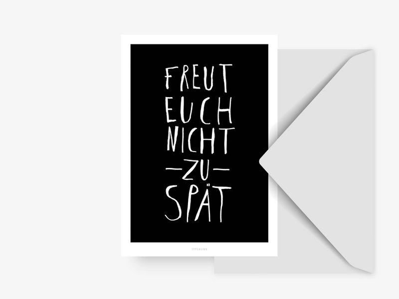 Postkarte / Freut Euch