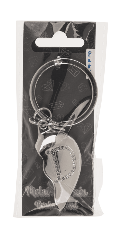 Metal Keychain, Broken Heart,