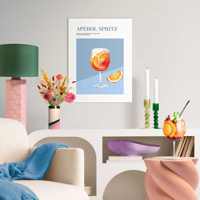 Painting Slim Frame Aperol Spritz 40x30