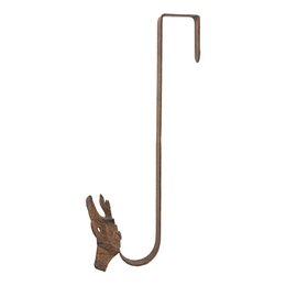 Wandhakenhirsch 28x11x37 cm Brown Metall