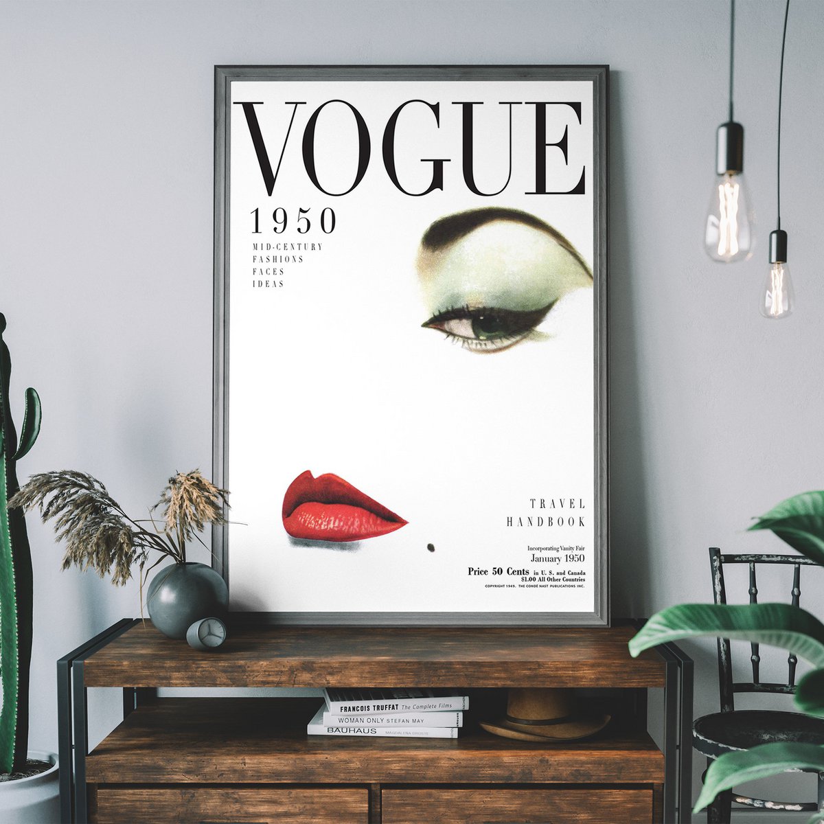 ビンテージ50's~60's！VOGUE雑誌ポスター&フレーム！ Vintage Vogue Magazine Cover 1950 Online Wholesale | Orderchamp