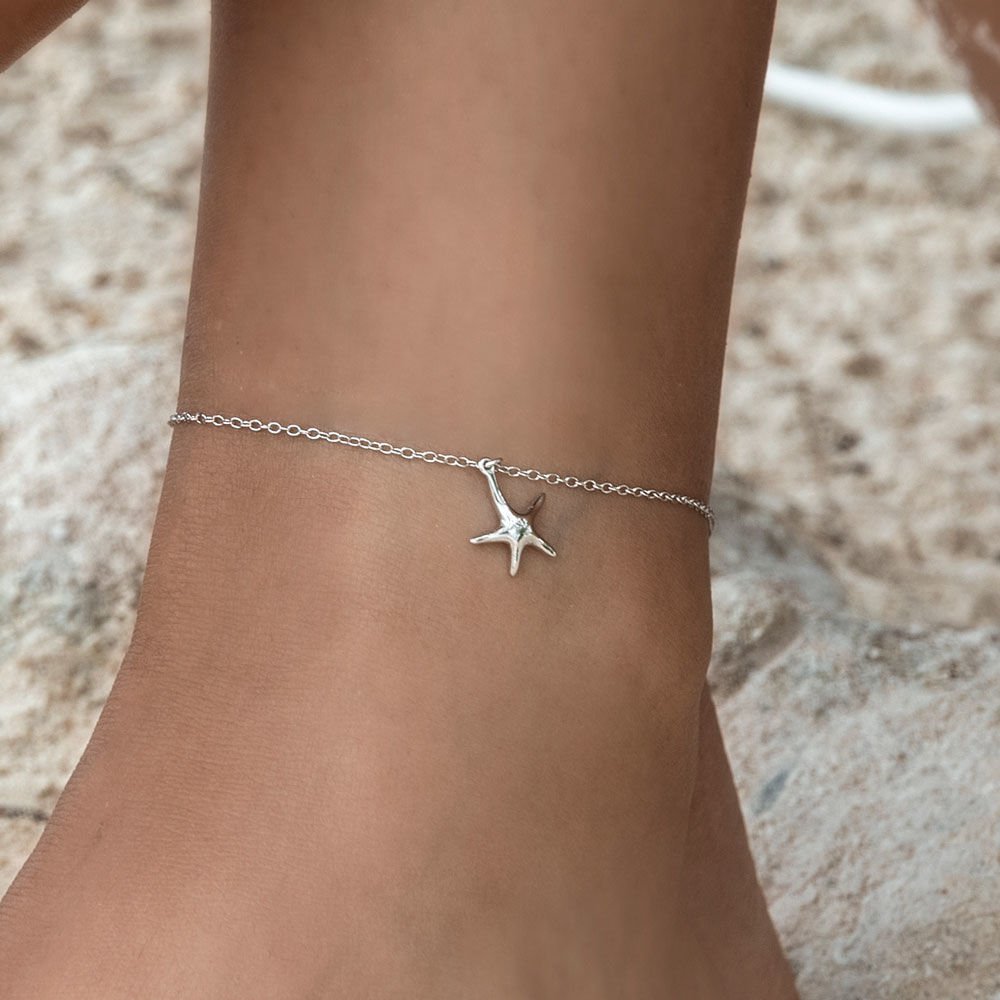 Enkelketting ZEESTER, 18K geel verguld