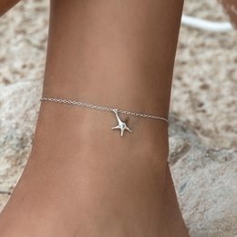 Enkelketting ZEESTER, 18K geel verguld