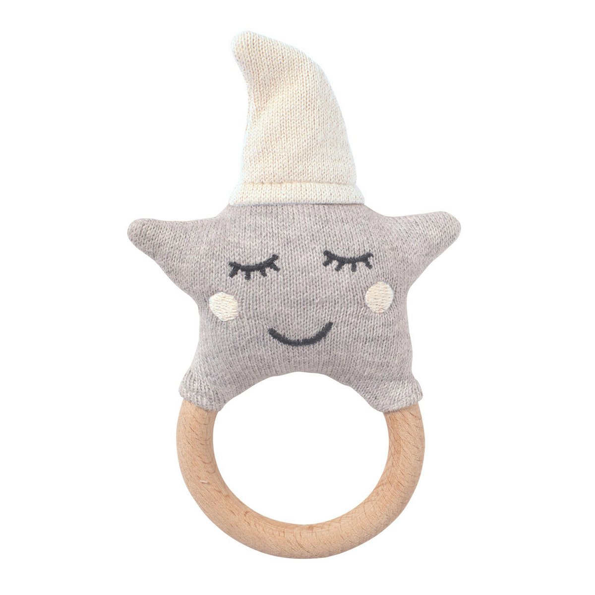 Ivory-Grey Rattle Star