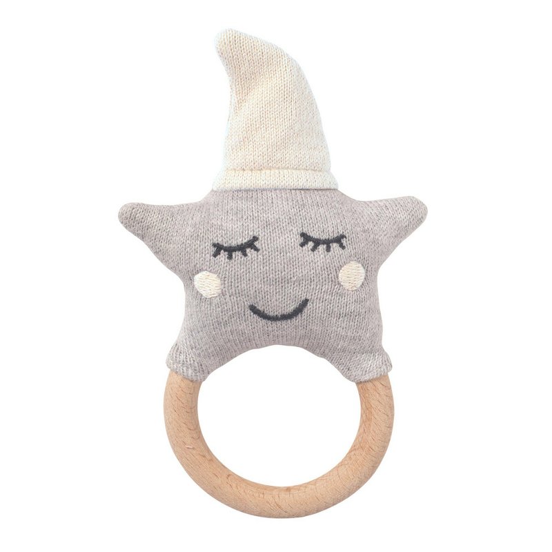 Ivory-Grey Rattle Star