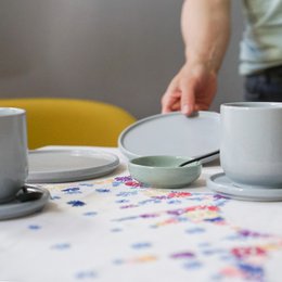 Hollyhock mug - arctic gray - 200 ml
