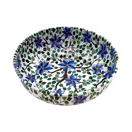 Metalen kom - bloem 1 - medium - 9 cm