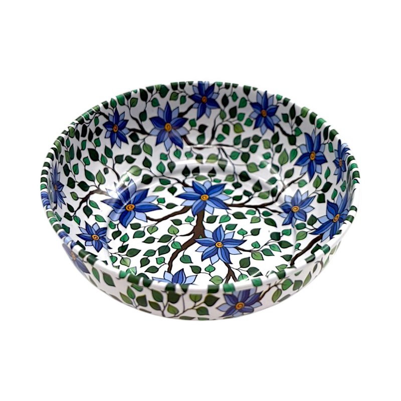 Metalen kom - bloem 1 - medium - 9 cm