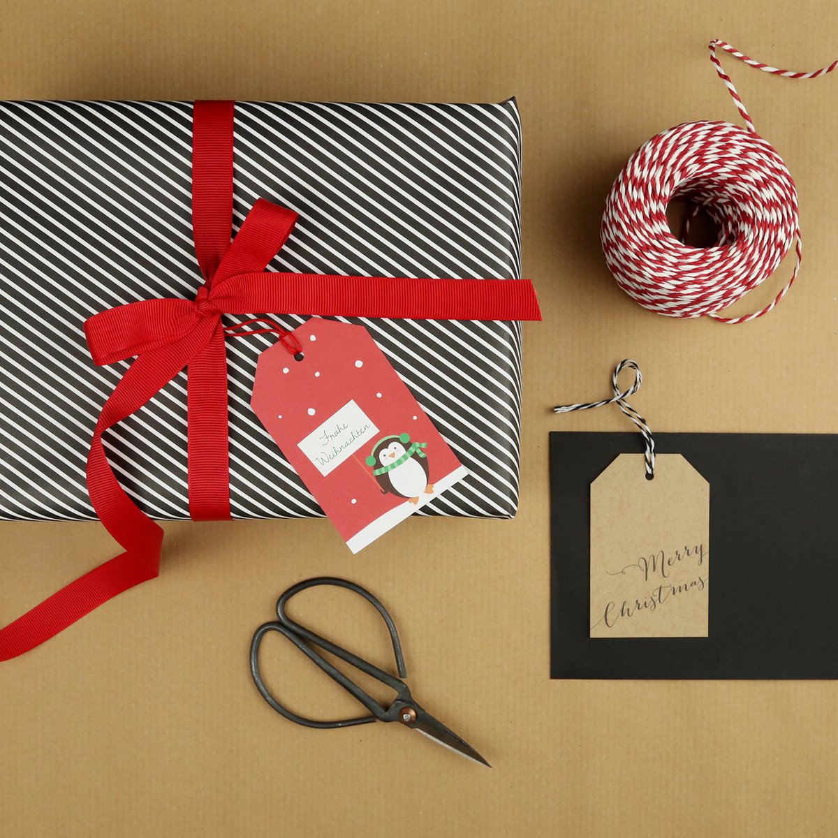 Geschenkpapier Streifen Quinn