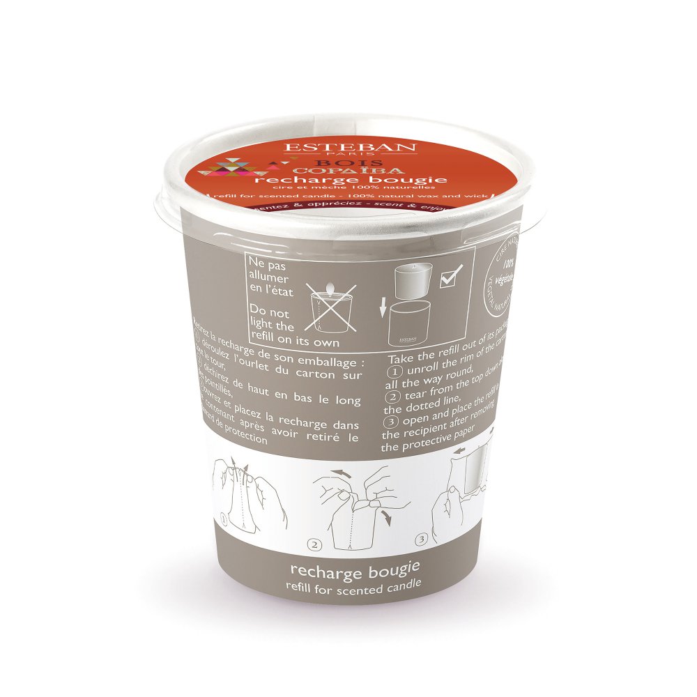 Esteban Bois Copaïba Ricarica candela profumata 170gr
