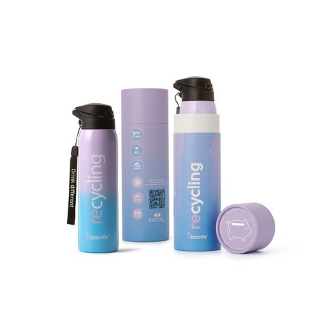 bottle • THERMO RCL Blue & Lavender - Sustainable drinking bottle