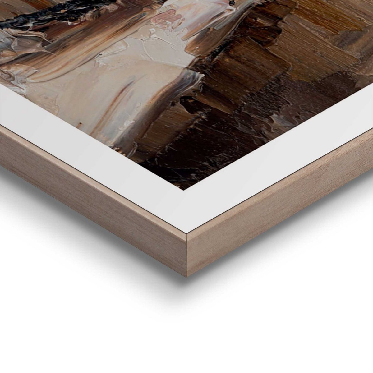 Gerahmtes Bild Slim Frame Glas Wein 70x50