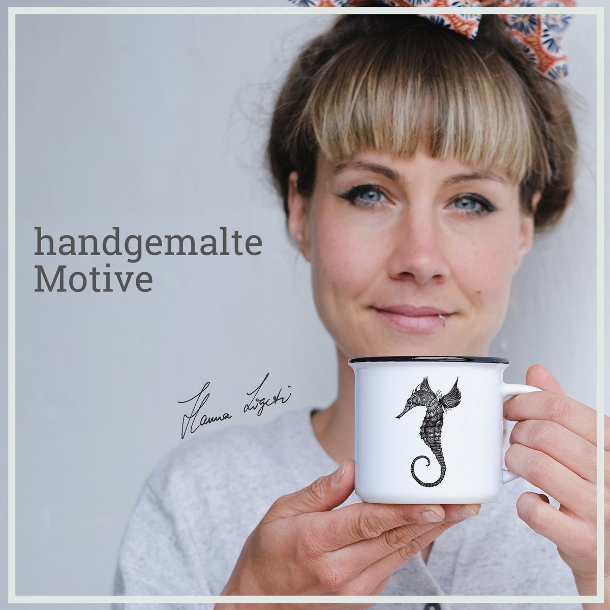 Ceramic Mug - Seahorse