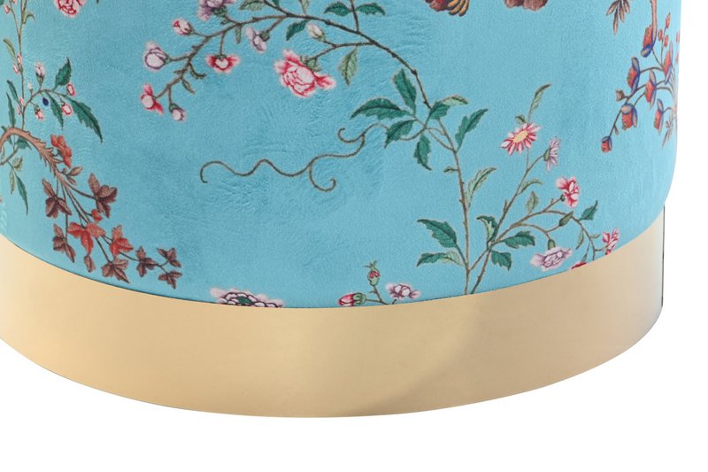 REPOSAPIES POLIESTER METAL 32X32X38 FLORES 2 SURT. LD190969