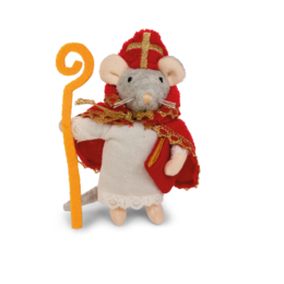 Przytulanka Myszka Sinterklaas (12 cm) - Domek Myszki