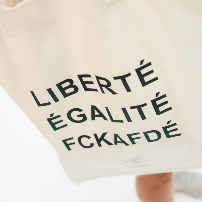 FCKAFDÉ Premium mulepose - Natur & Sort