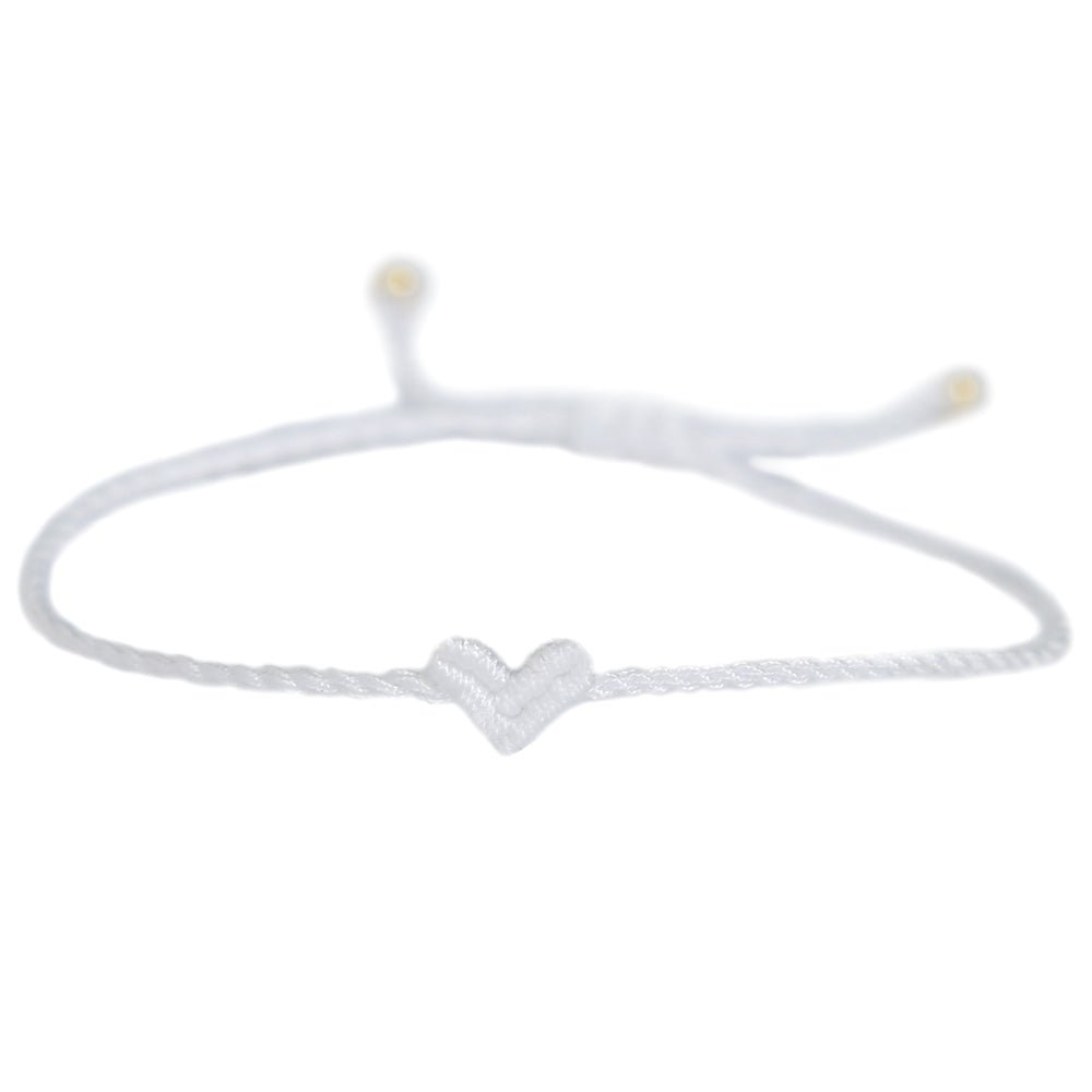Bracelet coeur Love Ibiza blanc