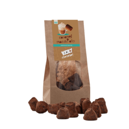 Karamell -Macchiato -Schokoladentrüffel - Biologisch abbaubare Tasche 130g