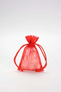 VOILE FLAT BAG      10PC      RED