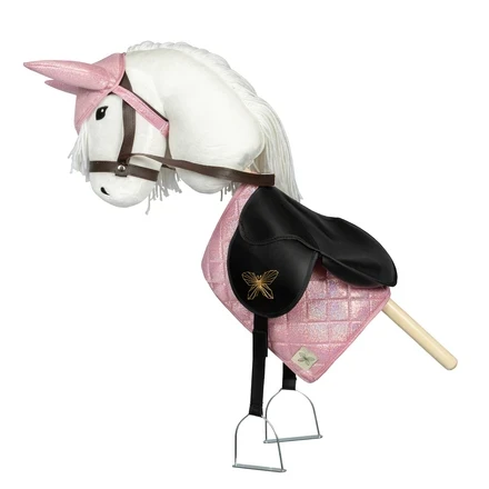 Schabracke und Hut rosa für Hobby Horse