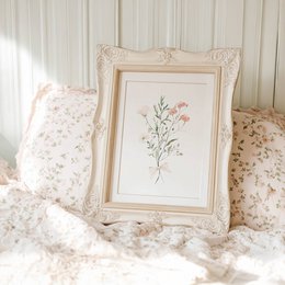 Errötende Frühlingsblumen mit Bug, rosa Wildblumenplakat, Wildblumen -Bouquet -Druck, Blumendruck, botanisches Plakat, Blumenplakat, Blumendruck, Wildblumenplakat, Blumen -Kindergarten -Plakat, Pfirsichblumen