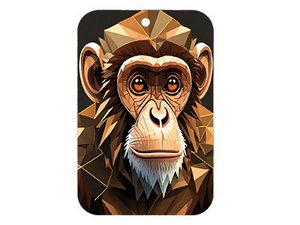 Air freshener monkey, 3 scents assorted, 10x6.5cm