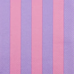 Serwetki Just Stripes liliowe