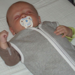 Sleeping bag Turquoise - white