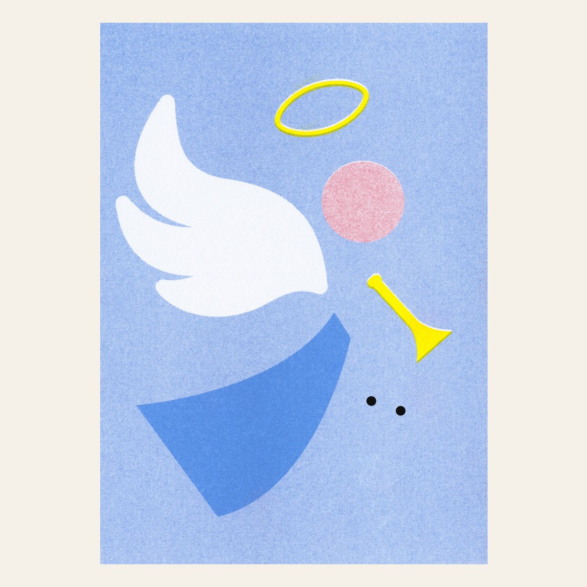 Risography Postcard-Chaos Angel-Din A6