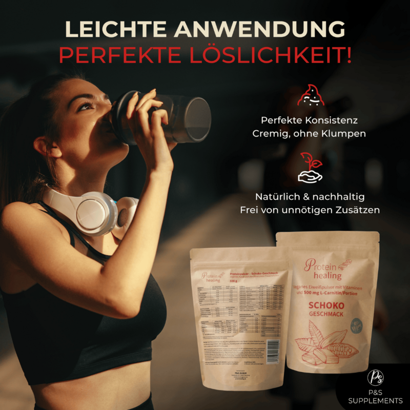 P&S SUPPLEMENTS veganes Pulver Schoko 500g