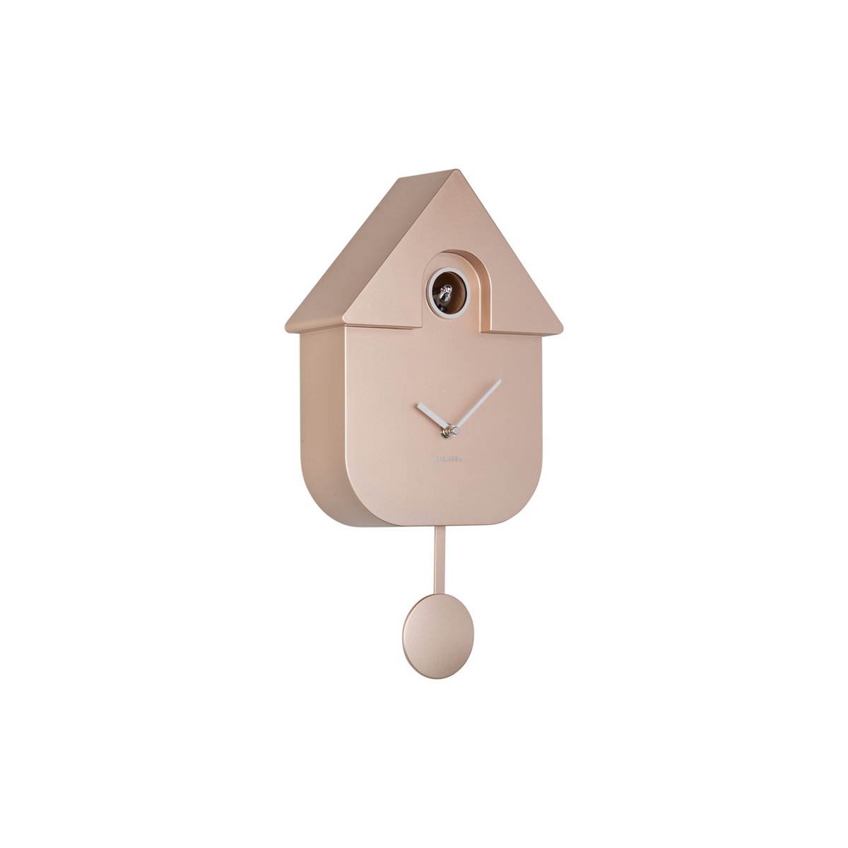 Wall Clock Modern Cuckoo Metallic