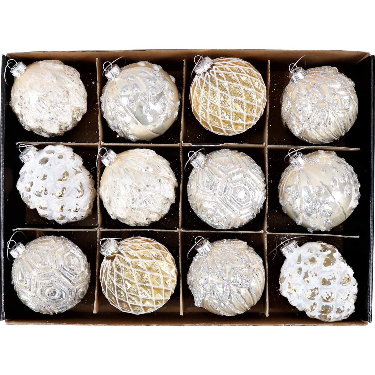 DISPLAYBOX GLASKUGELN 12 TEILIGES SET (HOFF8265)