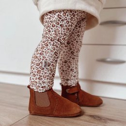 Stivaletti Chelsea Flower Edge - Cognac