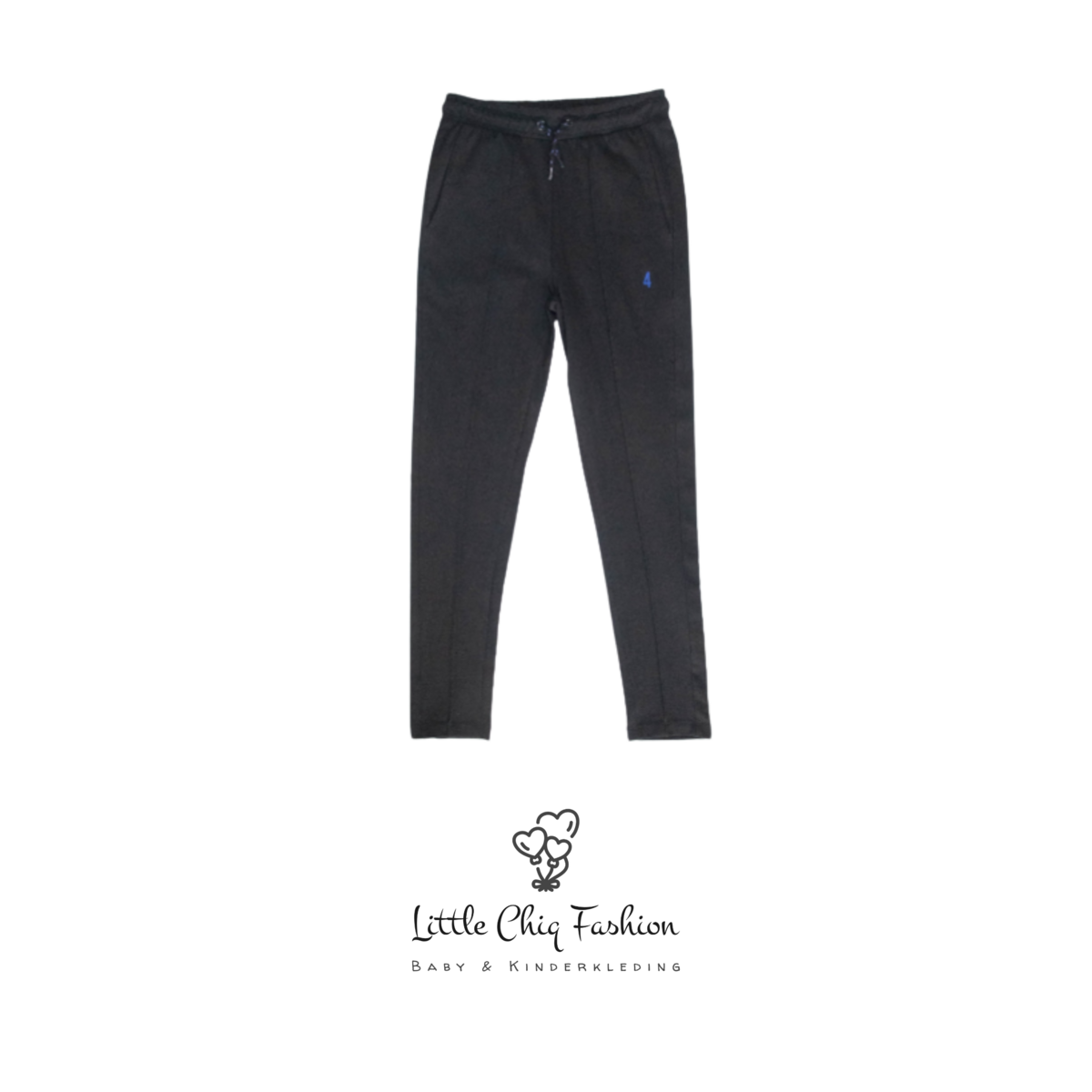 LewyLou NO4 Jogger zwart met logo