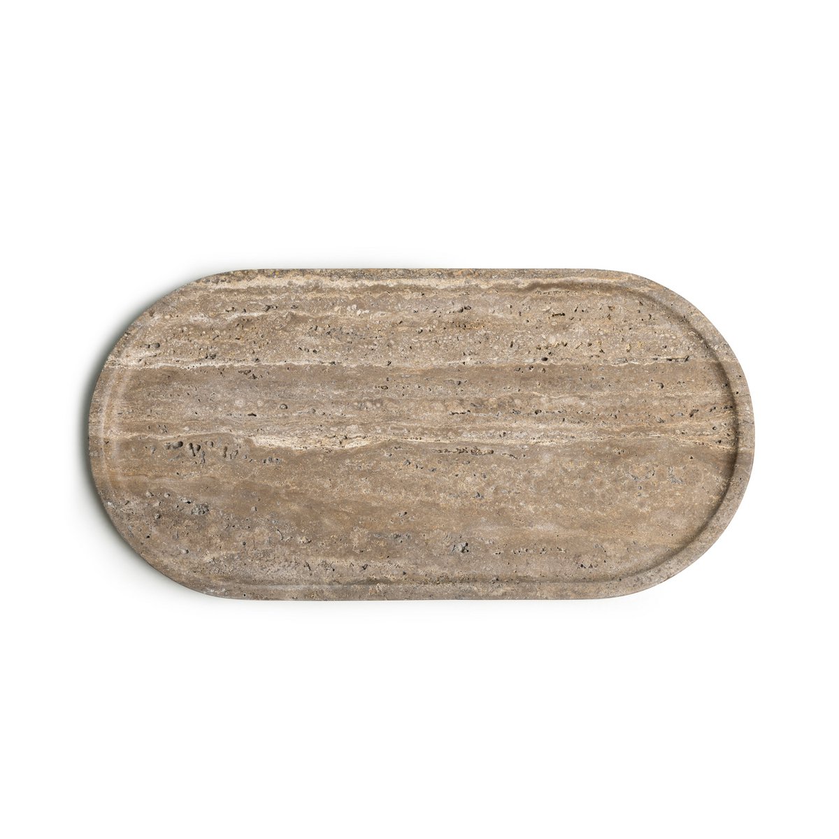 Taca Marmer Ovaal 40x20 cm Titanum Trawvertyn