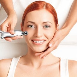 Gua Sha PROmultiMASSAGER - a beauty gift set with a stainless steel massage tool for facial and body massage. Features a curved, ergonomic design for comfortable use.
