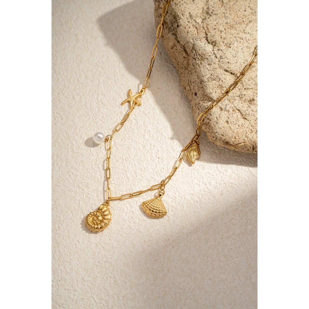 Stalen mariene mariene mariene schatten ketting