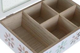 BOÎTE À INFUSIONS MDF VERRE 23X15X7 2 ASSORTIMENTS. PC200271