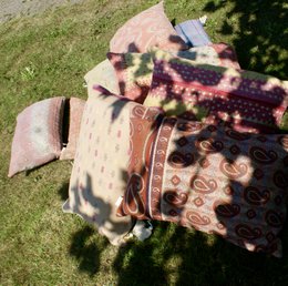 Poszewka na poduszkę Vintage Kantha 40x60 cm delikatny róż