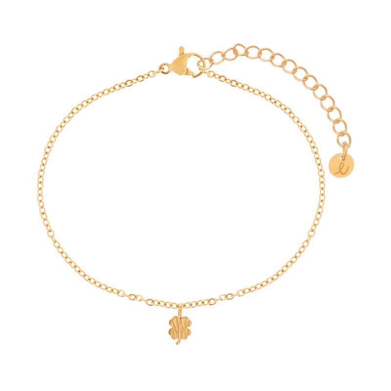 Bracelet textured clover