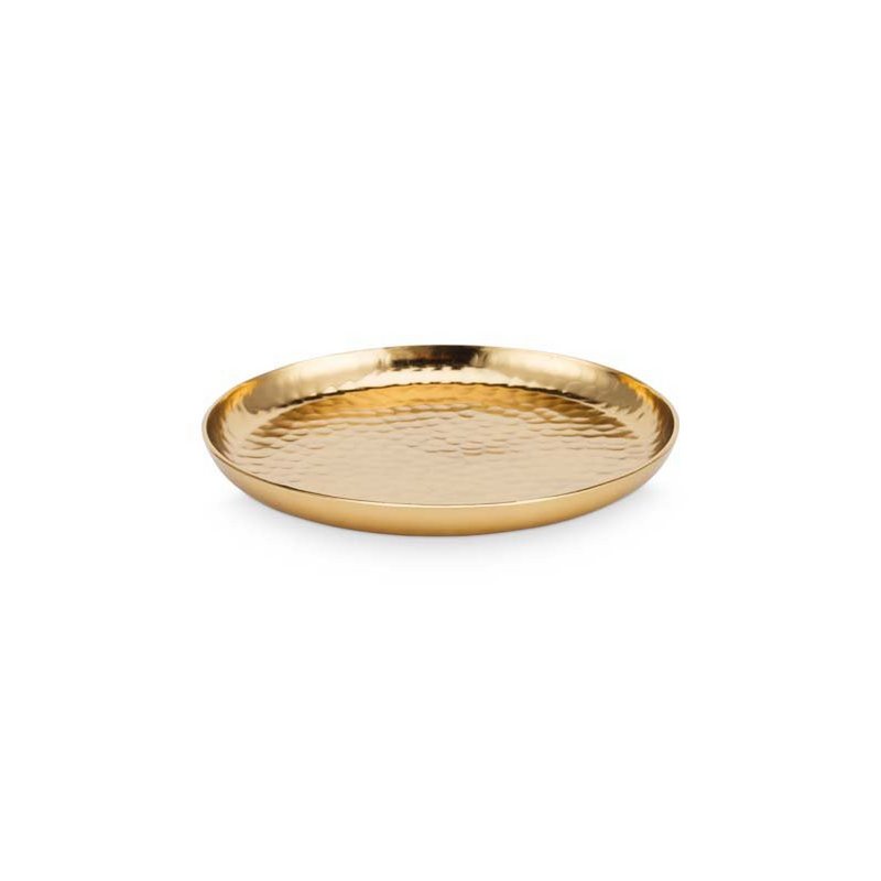 Plate Metal Gold 15cm